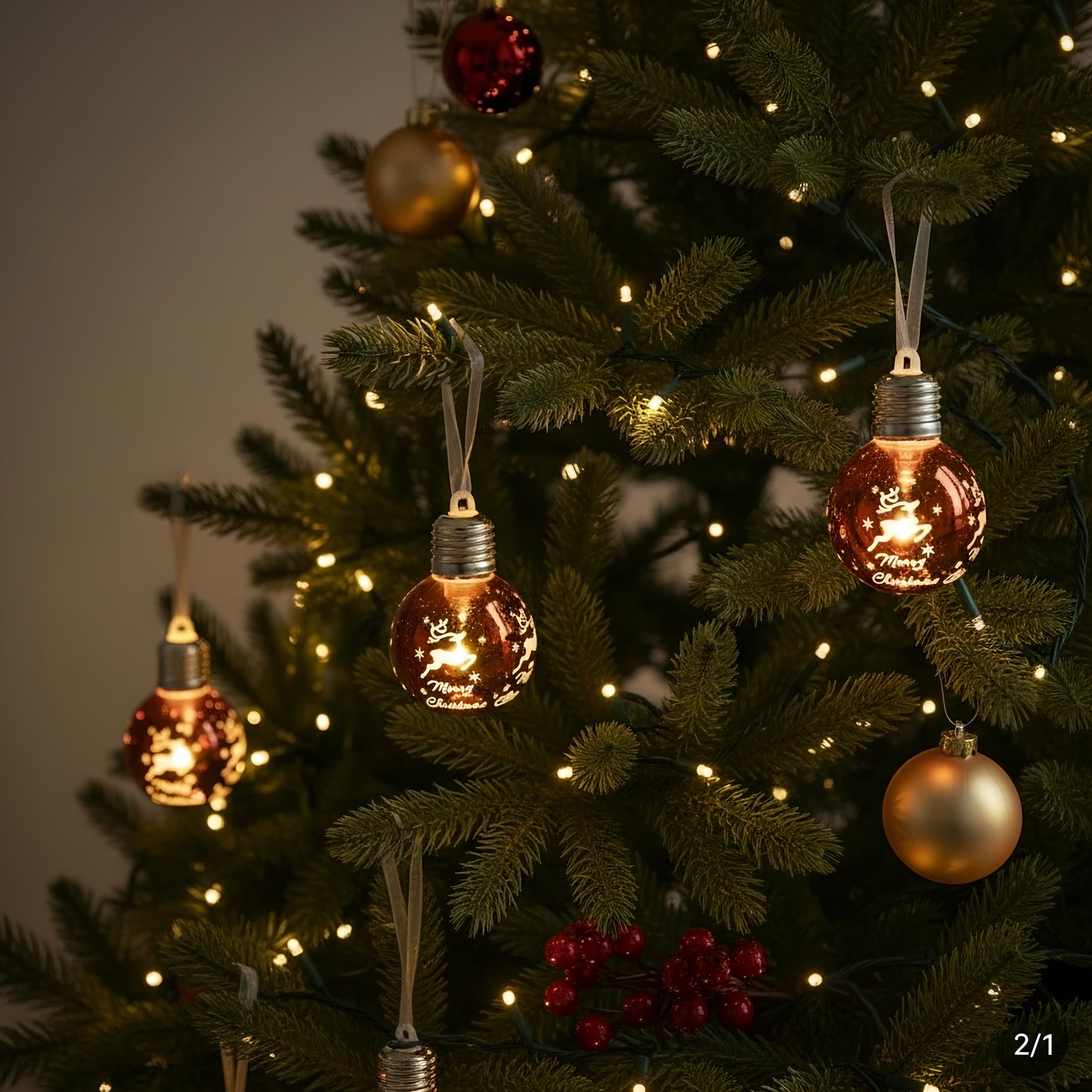 Golden Ball Ornaments