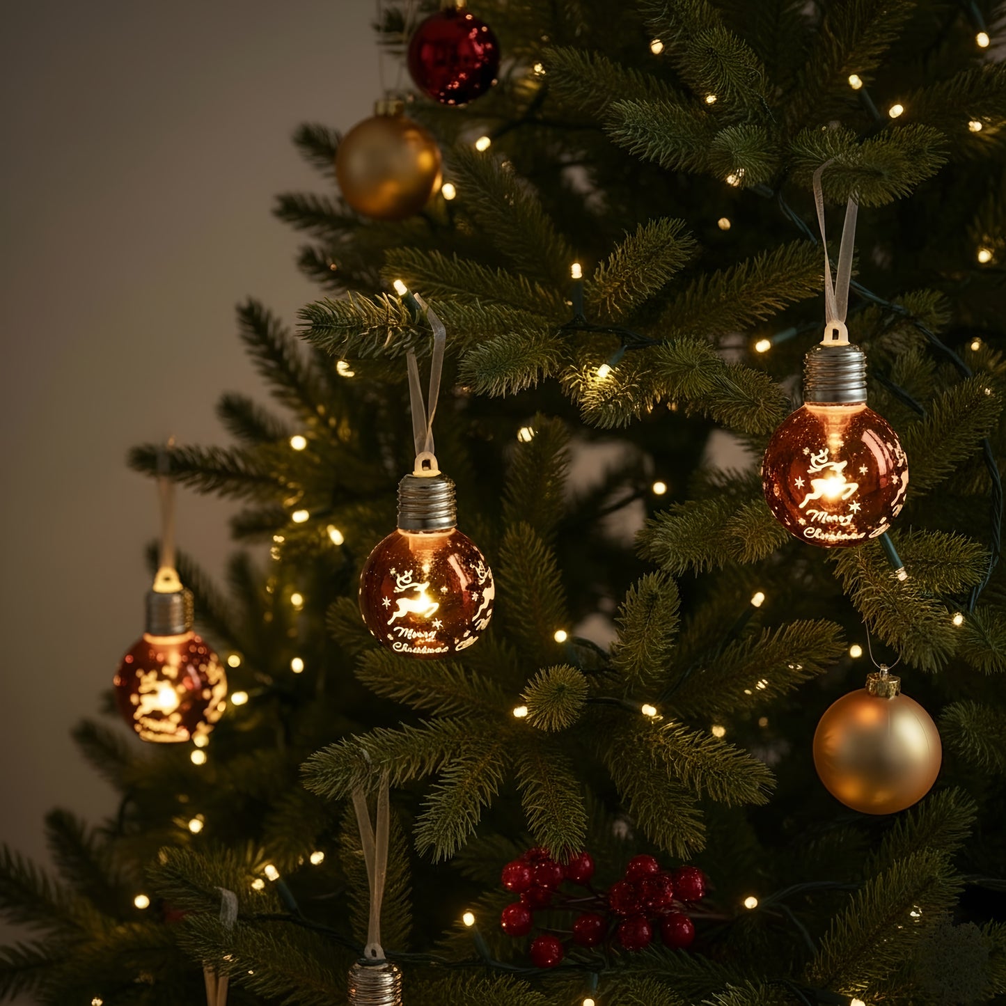 Golden Ball Ornaments